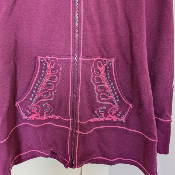 Athleta Sphinx pink long line hoodie sz M - Picture 5 of 9